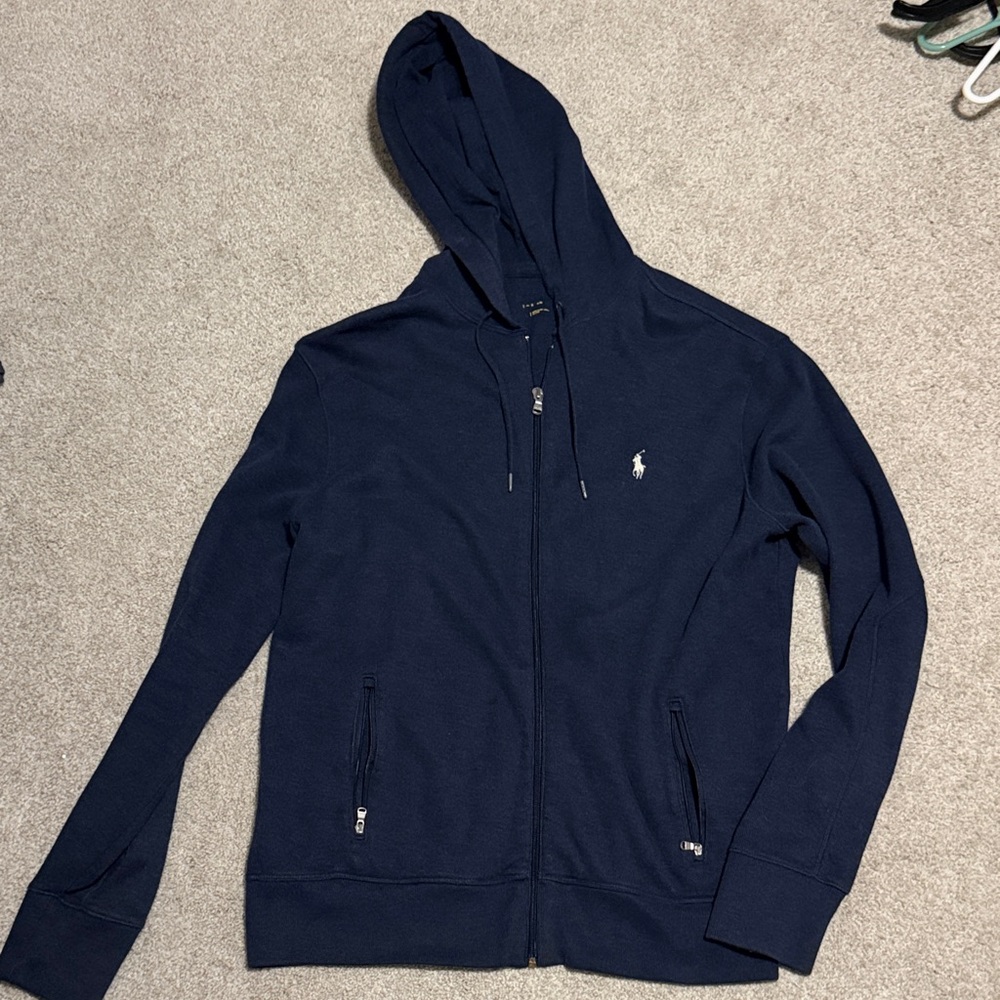 Polo by Ralph Lauren Navy Blue Lightweight Hoodie